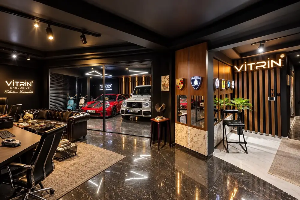 Vitrin Exclusive Yönetim Ofisi showroom alanı